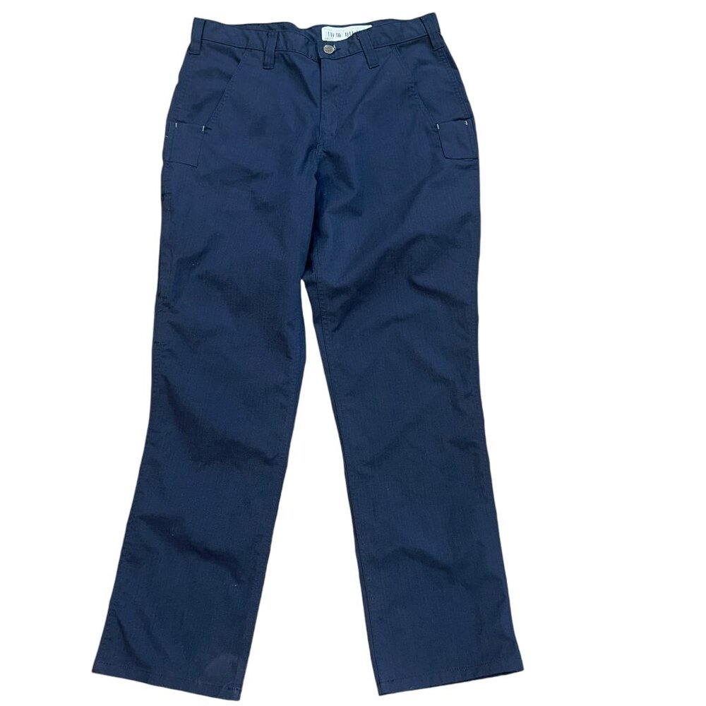 Carhartt Rugged Flex Relaxed Fit Navy Work Canvas Pants Size 30x30 #74533-20